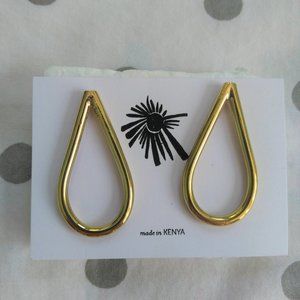 Noonday Collection Brass Rainfall Earrings